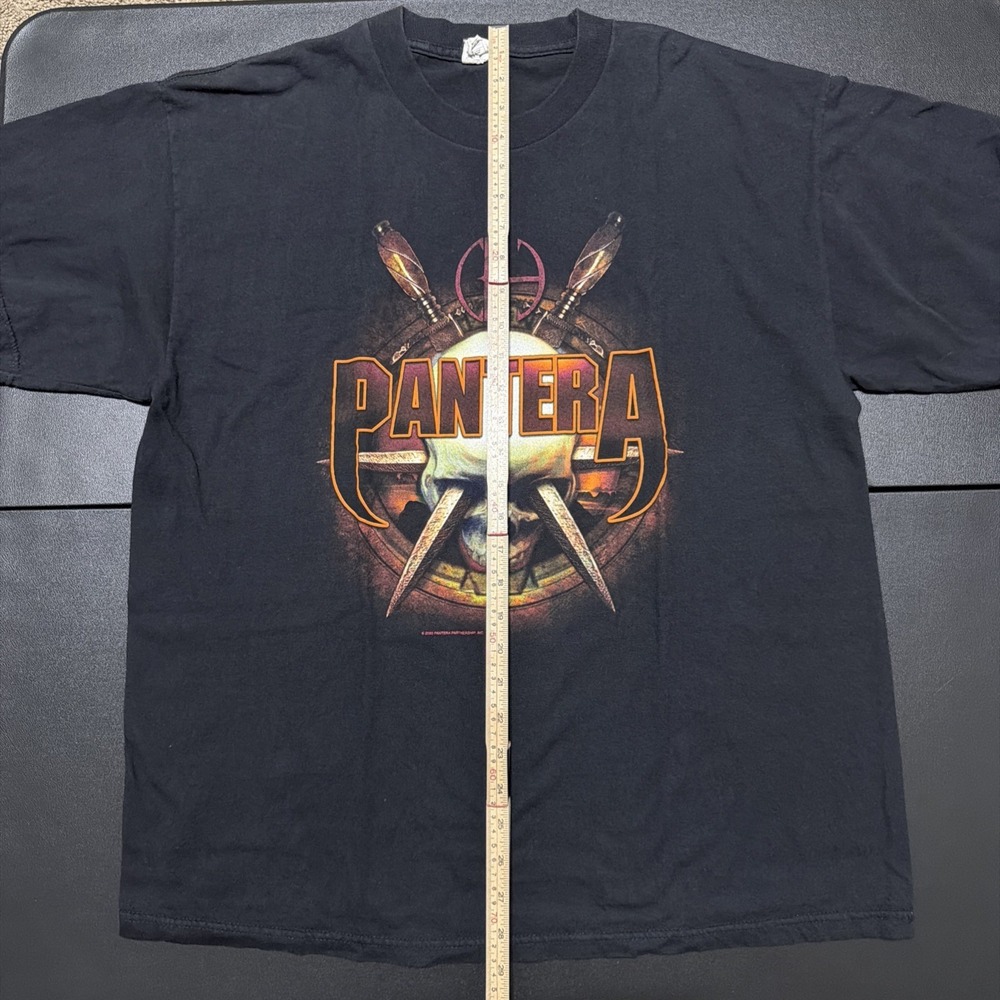 Vintage Pantera Cowboys From Hell Skull & Daggers T-Shirt Size XL - Picture 8 of 9